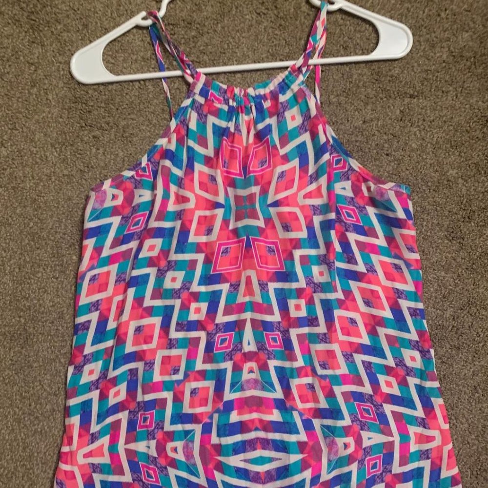 Alice & Trixie 100% Silk Geometric Print Cami